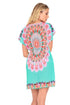 Luli Fama Dream Catcher Cap Sleeve Short Caftan